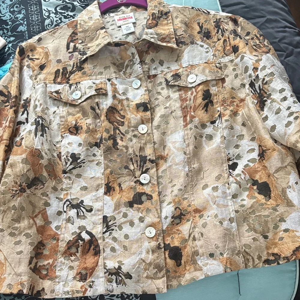 Ruby Rd. Multicolor Button-Up Jacket - Picture 3 of 6